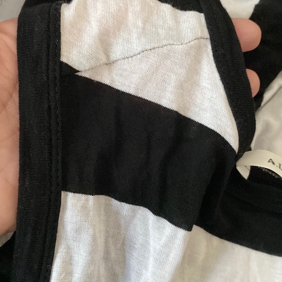 A.L.C. Black and White Striped Cinch Waist Tank Dress🖤🤍🖤 - Picture 5 of 15